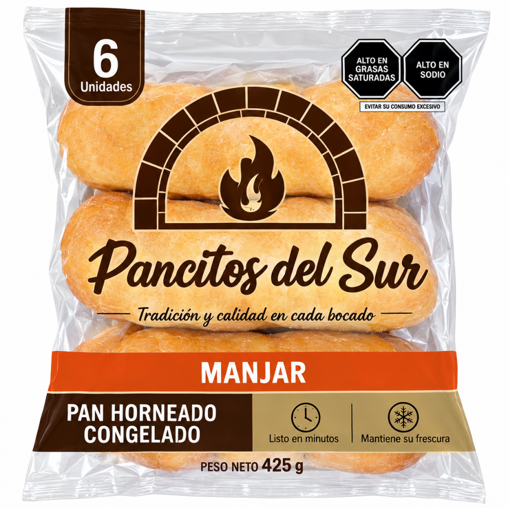 paquete de pancitos horneados artesanales